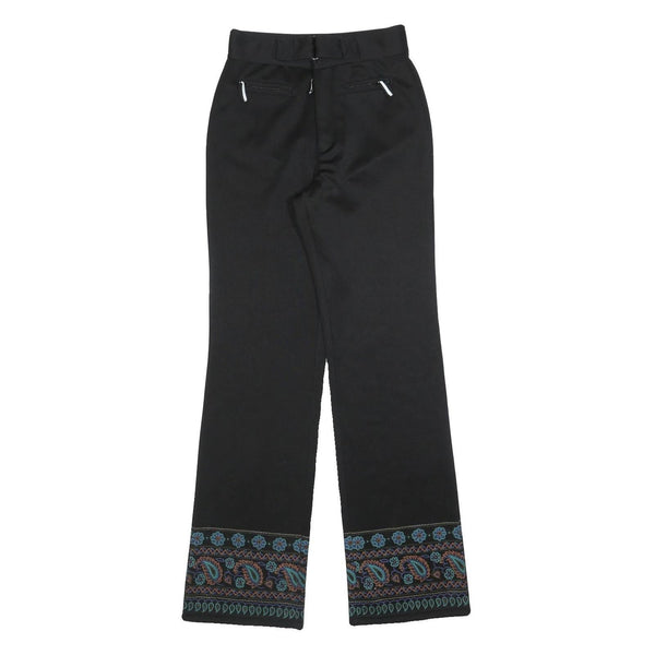 TEDDYS Girls Polyester Blend Black Embroidered Hem Regular Fit Straight Leg