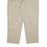 DICKIES Mens Cotton Blend Beige Regular Fit Straight Leg Trousers W42 L30