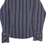 TED BAKER Mens Blue Striped Shirt M Cotton Casual Long Sleeve Button Shirt