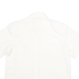 CATHY CHE Womens White & Cream Shirt XS Button Front Embroidered Lace