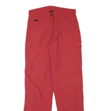 MAMMUT Womens Red Regular Fit Straight Polyester Blend Trousers W28 L32 Outdoor