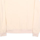 FILA Womens Cream Sweatshirt Crew Neck L Cotton Blend Logo Embroidered