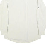CANDA Mens White Casual Shirt M Button-Down Collar Long Sleeve Polyester Blend