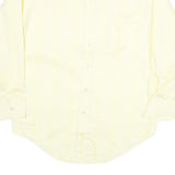 ROYAL KNIGHT Mens Yellow Shirt L Classic Cotton Blend Long Sleeve Formal Button