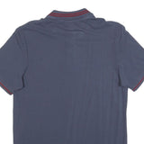 UMBRO Mens Blue Polo Shirt M Cotton Blend Short Sleeve Basic Casual