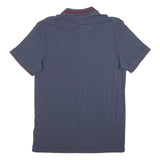 UMBRO Mens Blue Polo Shirt M Cotton Blend Short Sleeve Basic Casual