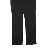 DICKIES Womens Black Regular Fit Straight Leg Cotton Blend Trousers W31 L31