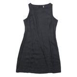 ARMANI JEANS Womens Black Sleeveless Mini Dress Size UK 12 Classic Summer Wear
