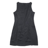 ARMANI JEANS Womens Black Sleeveless Mini Dress Size UK 12 Classic Summer Wear