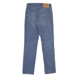 LEVI'S 511 Slim Mens Jeans Blue Slim Straight Denim Medium W30 L32 Zip Casual