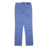POLO RALPH LAUREN Womens Cotton Blend Blue Slim Straight Trousers W28 L30
