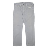 LEVI'S Mens Slim Grey Denim Jeans W36 L30 Cotton Blend Zip Classic Fit