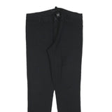 CALVIN KLEIN JEANS Womens Polyester Blend Black Slim Straight Trousers W32 L30