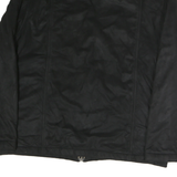 TOMMY HILFIGER Womens Black Polyester Blend Zip Jacket XL Classic Plain Zip Up