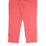 CALVIN KLEIN JEANS Womens Cotton Blend Coral Regular Straight Trousers W34 L27