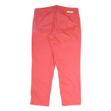CALVIN KLEIN JEANS Womens Cotton Blend Coral Regular Straight Trousers W34 L27