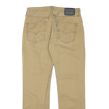 LEVI'S Mens Cotton Blend Beige Regular Straight Trousers W32 L30 Casual Everyday
