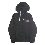 CHAMPION Womens Black Zip Hooded Gymnastics Track Jacket M Polyester Sports