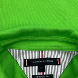 Tommy Hilfiger Slim Fit Polo Shirt - Large Green Cotton