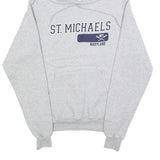 CHAMPION Mens Grey St Michaels Printed Pullover Hoodie XS Casual Streetwear