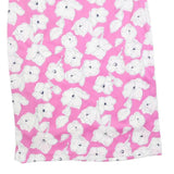 Womens Pink & White Floral Pencil Knee Length Cotton Blend Skirt M Stylish