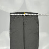 Carhartt Carpenter Trousers - 36W 31L Grey Cotton