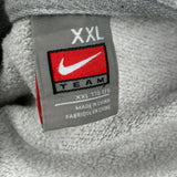 Vintage Nike College Hoodie - 2XL Grey Cotton