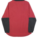 NIKE Mens Red & Black Baseball Windbreaker Jacket XL Polyester Blend Zip Hood