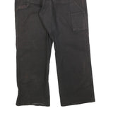 DICKIES Mens Cotton Blend Black Regular Fit Straight Leg Trousers W38 L30