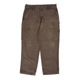 Carhartt Carpenter Trousers - 35W 30L Brown Cotton