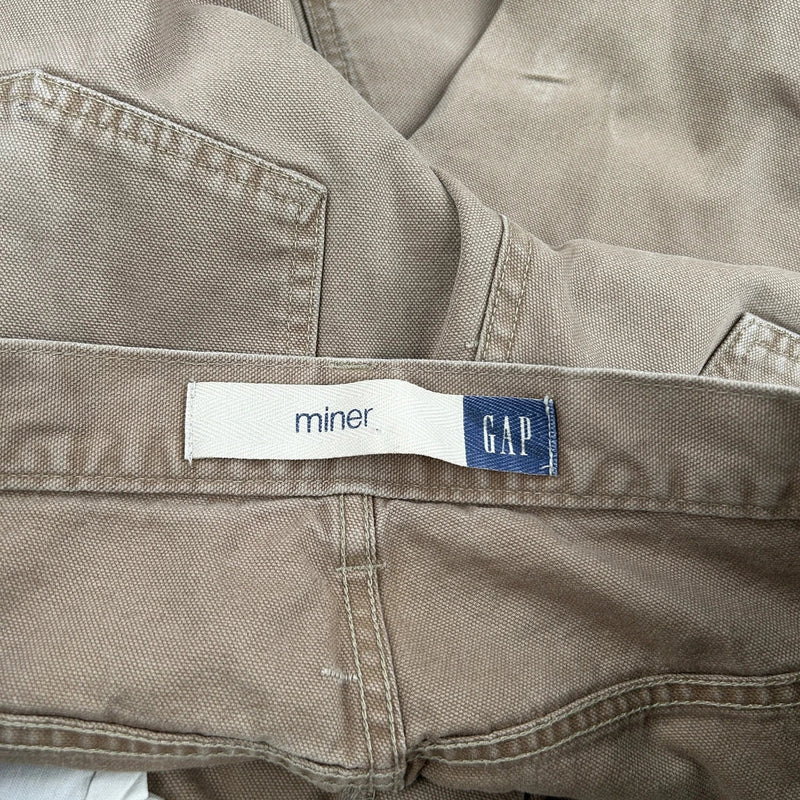 Gap Double Knee Carpenter Trousers - 32W 29L Brown Cotton