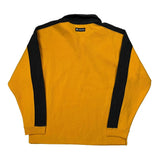 Columbia Contrast Stitch 1/4 Zip - Small Yellow Cotton