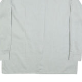 TORERO Mens Grey Plain Long Sleeve Shirt L Button Collar Polyester Blend Formal