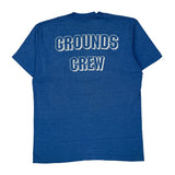 Grounds Crew Screen Stars Single Stitch T-Shirt - XL Blue Cotton Blend