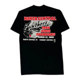 North Central Panthers Fruit Of The Loom Graphic T-Shirt - Small Red Cotton