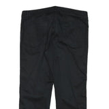 AUSTRALIAN Womens Black Cotton Blend Regular Straight Leg Trousers W33 L25