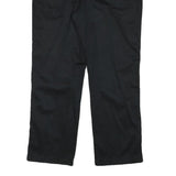 AUSTRALIAN Womens Black Cotton Blend Regular Straight Leg Trousers W33 L25
