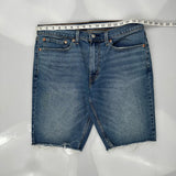 Levis Denim Shorts - 34W 10L Blue Cotton