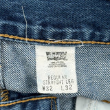 Levis Jeans - 31W 25L Blue Cotton