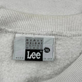 Made In USA Lee Graphic Sweatshirt - 2XL White Cotton Blend