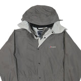 BERGHAUS Womens Grey Outdoor Jacket M Polyester Blend Zip Hooded Plain