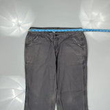 Carhartt Carpenter Pants - 32W US 8 Gray Cotton
