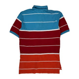 Polo By Ralph Lauren Striped Polo Shirt - Medium Multicoloured Cotton