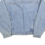 OUTLINE Womens Blue Denim Jacket M Cotton Button Closure Classic Fit Casual