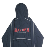 HOLLOWAY Mens Navy Blue Mayhem Fastpitch Polyester Jacket L Lightweight