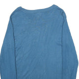MANOR Womens Blue Plain Crew Neck Basic Knit Jumper S Casual Everyday Wear