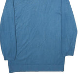 MANOR Womens Blue Plain Crew Neck Basic Knit Jumper S Casual Everyday Wear