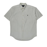 Blaire Ralph Lauren Short Sleeve Shirt - Medium White Cotton