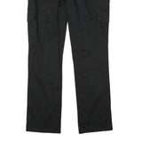 DICKIES Womens Black Regular Cargo Trousers W36 L31 Cotton Blend Zip Closure