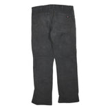 DICKIES Mens Cotton Blend Black Regular Fit Straight Leg Trousers W34 L30